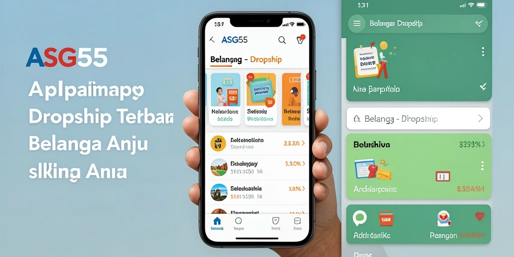 Antarmuka pengguna ASG55 yang menarik dan fungsional untuk Dropship.